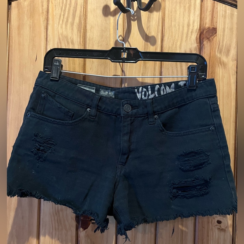 Volcom Distressed Jean Shorts
